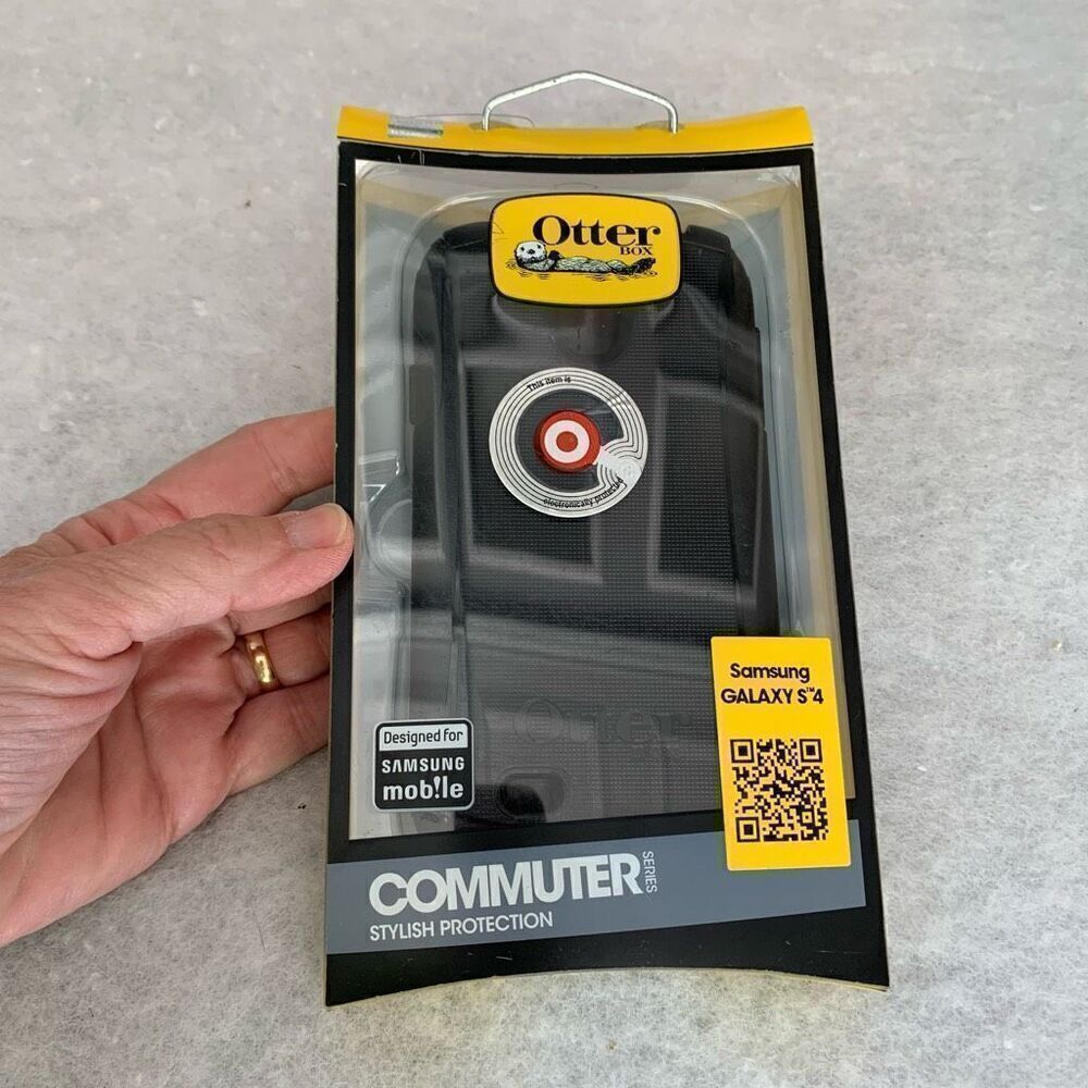 Otter Box Commuter Series Black Protective Hard Case Samsung Galaxy S4 Open Box